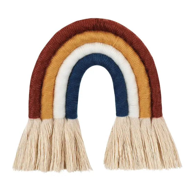Macrame Rainbow Wall Hanging Decorative for Boho Home Decor Kids Babys Art (Copy)