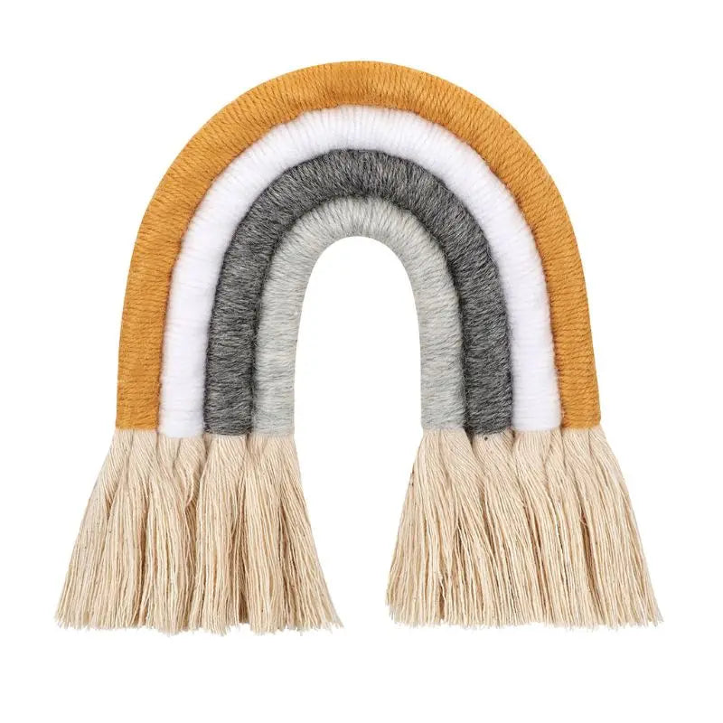 Macrame Rainbow Wall Hanging Decorative for Boho Home Decor Kids Babys Art (Copy)
