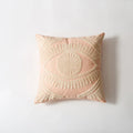 Evil Eye Embroidered Cotton Cushion Cover