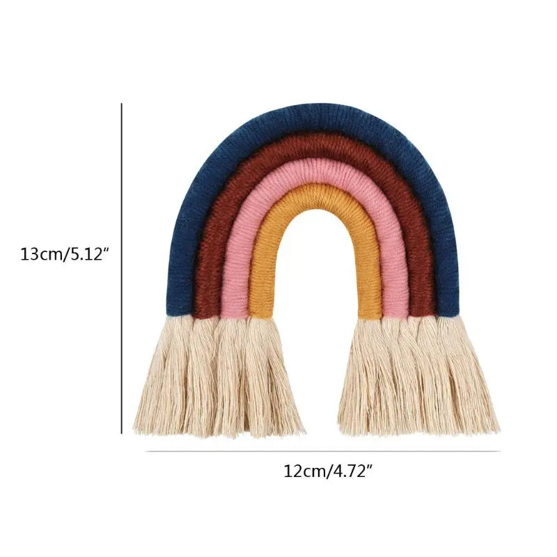 Macrame Rainbow Wall Hanging Decorative for Boho Home Decor Kids Babys Art (Copy)