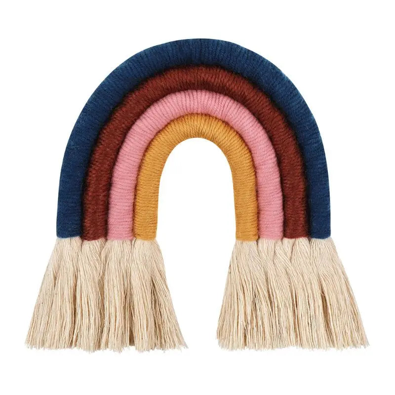 Macrame Rainbow Wall Hanging – Boho Nursery Decor