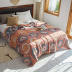 Bohemian Cotton Gauze 4-Layer Muslin Quilt