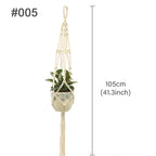 🌿 Handmade Macrame Plant Hanger – Boho Hanging Planter Basket for Indoor & Outdoor Decor