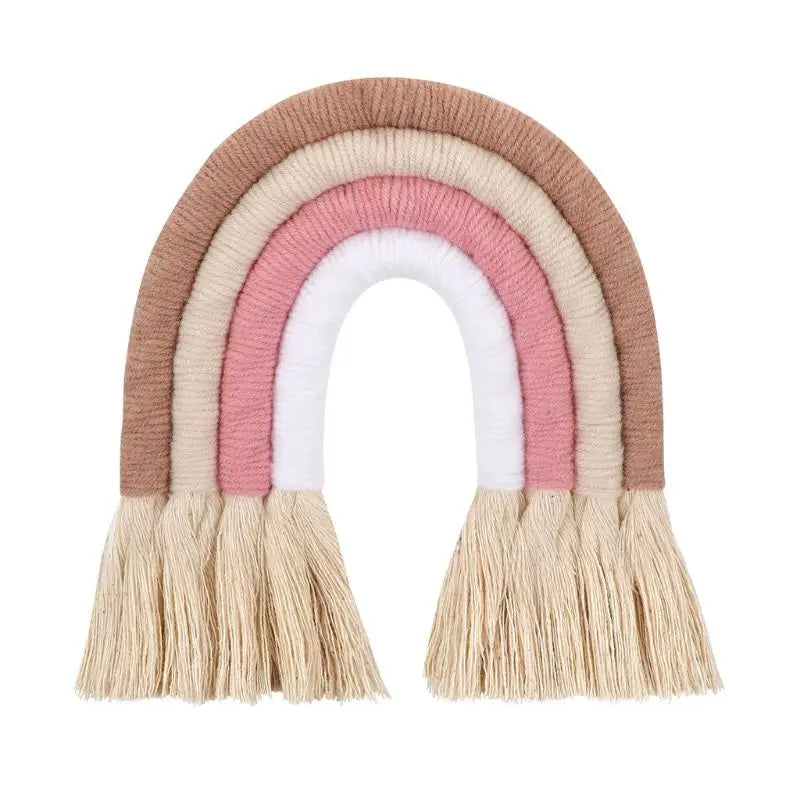 Macrame Rainbow Wall Hanging Decorative for Boho Home Decor Kids Babys Art (Copy)
