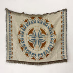 Boho Celestial & Nature-Inspired Woven Throw Blanket