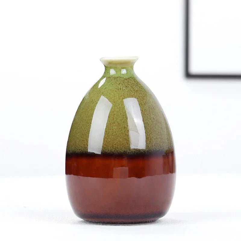 Mini Boho Glazed Ceramic Vase
