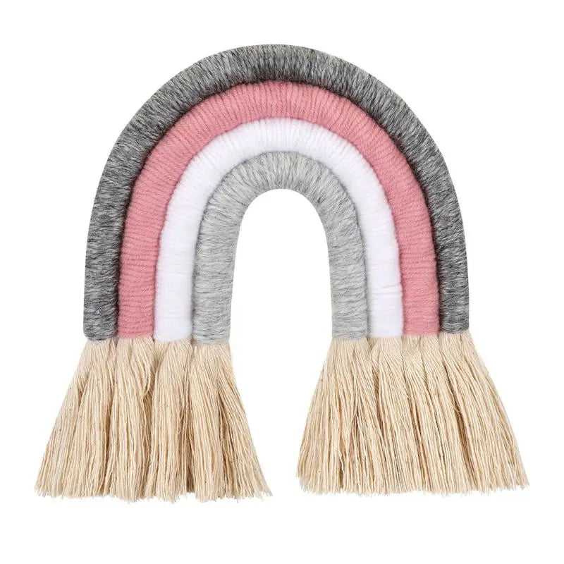 Macrame Rainbow Wall Hanging Decorative for Boho Home Decor Kids Babys Art (Copy)