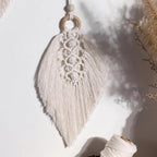 Boho Leaf Macramé Wall Hanging