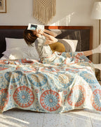 Bohemian Cotton Gauze 4-Layer Muslin Quilt