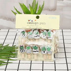 Cactus Wooden Photo Clips Set (10 Pack with Twine)