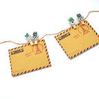 Cactus Wooden Photo Clips Set (10 Pack with Twine)
