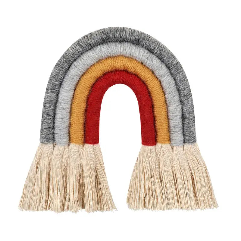 Macrame Rainbow Wall Hanging Decorative for Boho Home Decor Kids Babys Art (Copy)