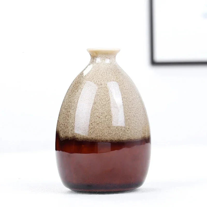 Mini Boho Glazed Ceramic Vase