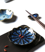 Ceramic Flower Sauce Dish – Mini Porcelain Dipping Bowl for Soy Sauce, Nuts & Charcuterie