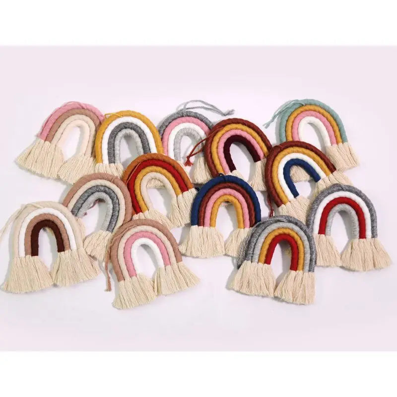 Macrame Rainbow Wall Hanging Decorative for Boho Home Decor Kids Babys Art (Copy)