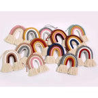Macrame Rainbow Wall Hanging – Boho Nursery Decor