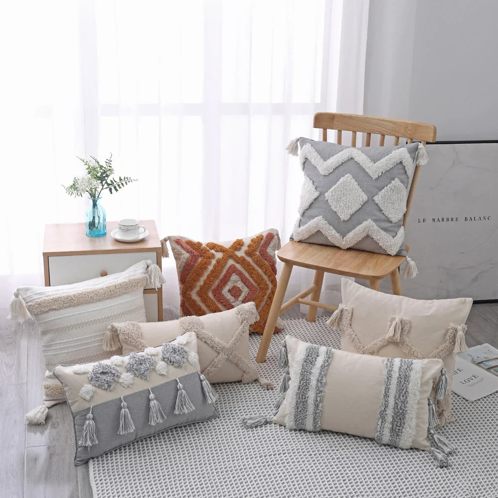 Moroccan Bohemian Textured Cushion Cover