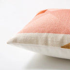 Abstract Geometric Embroidered Cushion Cover – Colorful Boho Pillowcase