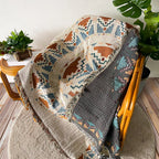 Boho Celestial & Nature-Inspired Woven Throw Blanket
