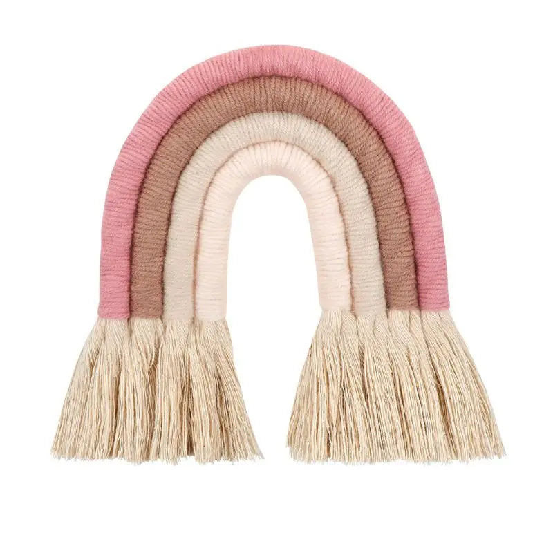 Macrame Rainbow Wall Hanging Decorative for Boho Home Decor Kids Babys Art (Copy)