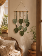 Handwoven Macrame Leaf Wall Hanging