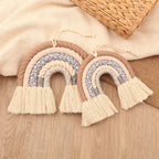 Handmade Cotton Rainbow Wall Hanging