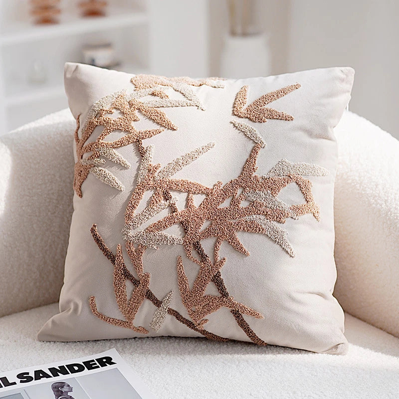 Vintage Nordic Throw Pillow Cover – Abstract Face