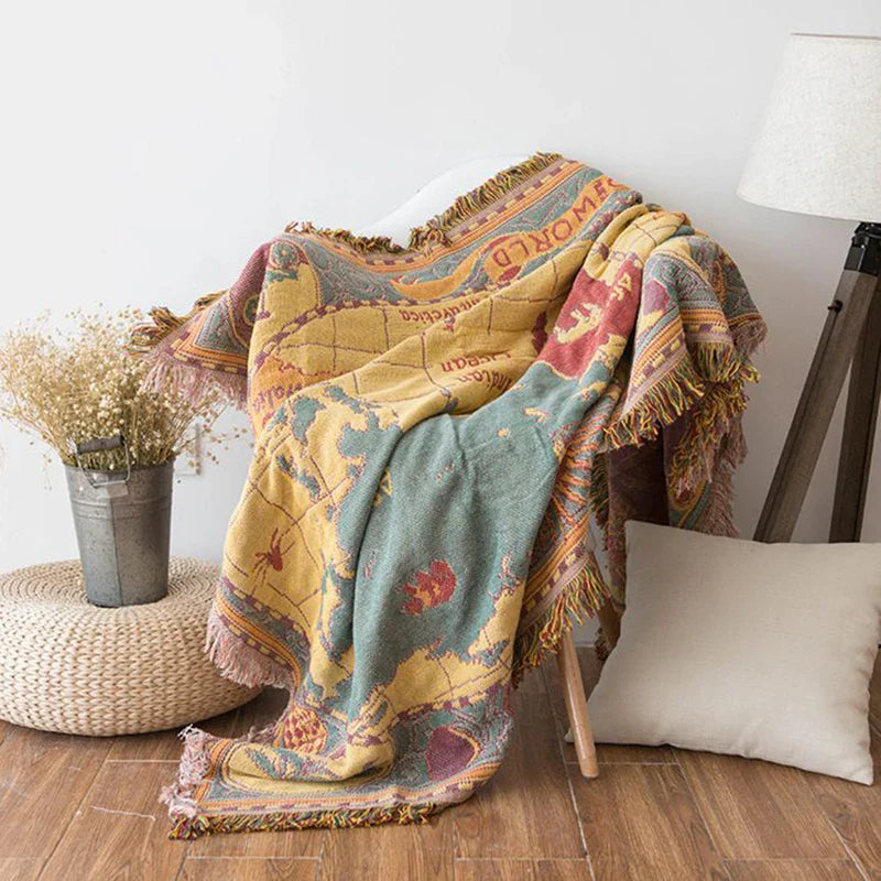 Cotton Bohemian Woven Blankets