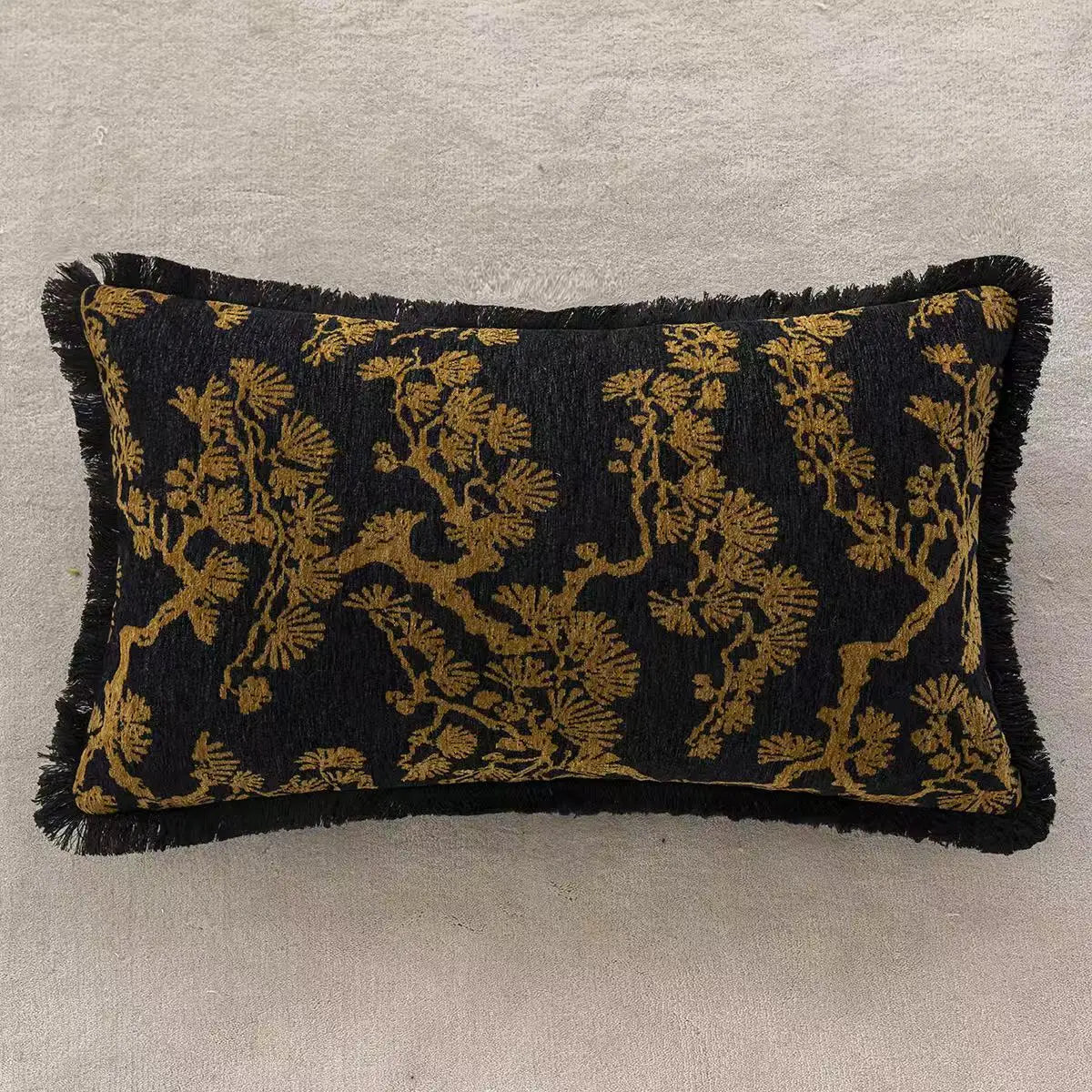 Tiger Embroidered Throw Pillow Cover – Luxury Boho Cushion Case for Sofa, Bed & Home Decor