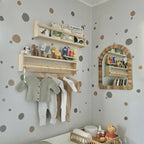 Boho Polka Dot Wall Stickers – Colorful Removable Nursery Decals