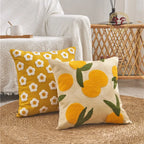 Boho Home Decor Tufted Embroidered Pillowcase – Decorative Throw Pillow Cover for Sofa & Living Room