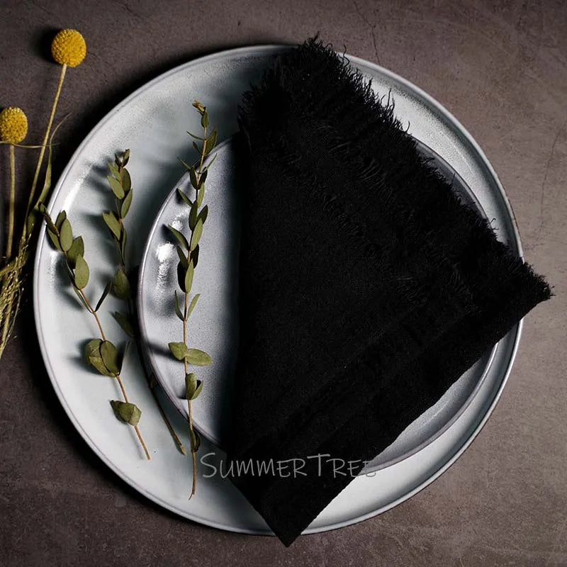 Rustic Cotton Gauze Reusable Napkin – Boho Kitchen & Table Decor