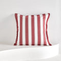 Classic Striped Cushion Cover 45x45cm Hawthorn Red Ivory Fabric Pillow Cover Boho Home Decoration Decor Pillowcase Tassels