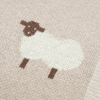 🐑 Cozy Cotton Baby Blanket – Soft & Breathable Knit for Newborns & Toddlers