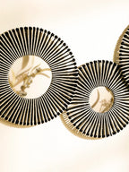 Round Wall Mirror Hanging Decorative Mirrors With Woven Hemp Rope Boho Wall Decor for Bedroom Living Room