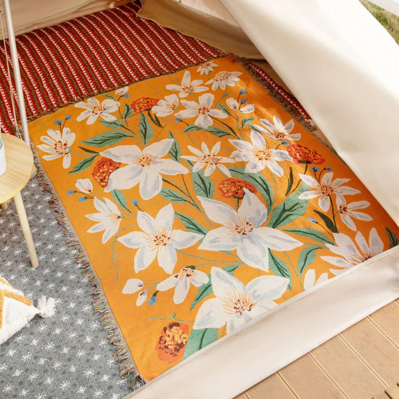 Cozy Boho Cotton-Linen Blankets