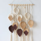 Leaves Hand-Woven Macrame Tapestries