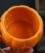 Ceramic Pumpkin Candy Jar – Decorative Tea or Treat Container