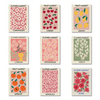Flower Market Canvas Print – Botanical Wall Art for Boho Home Decor