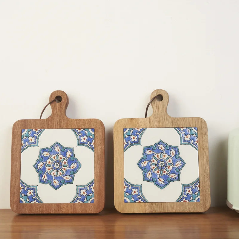 Bohemian Decorative Wood Trivets