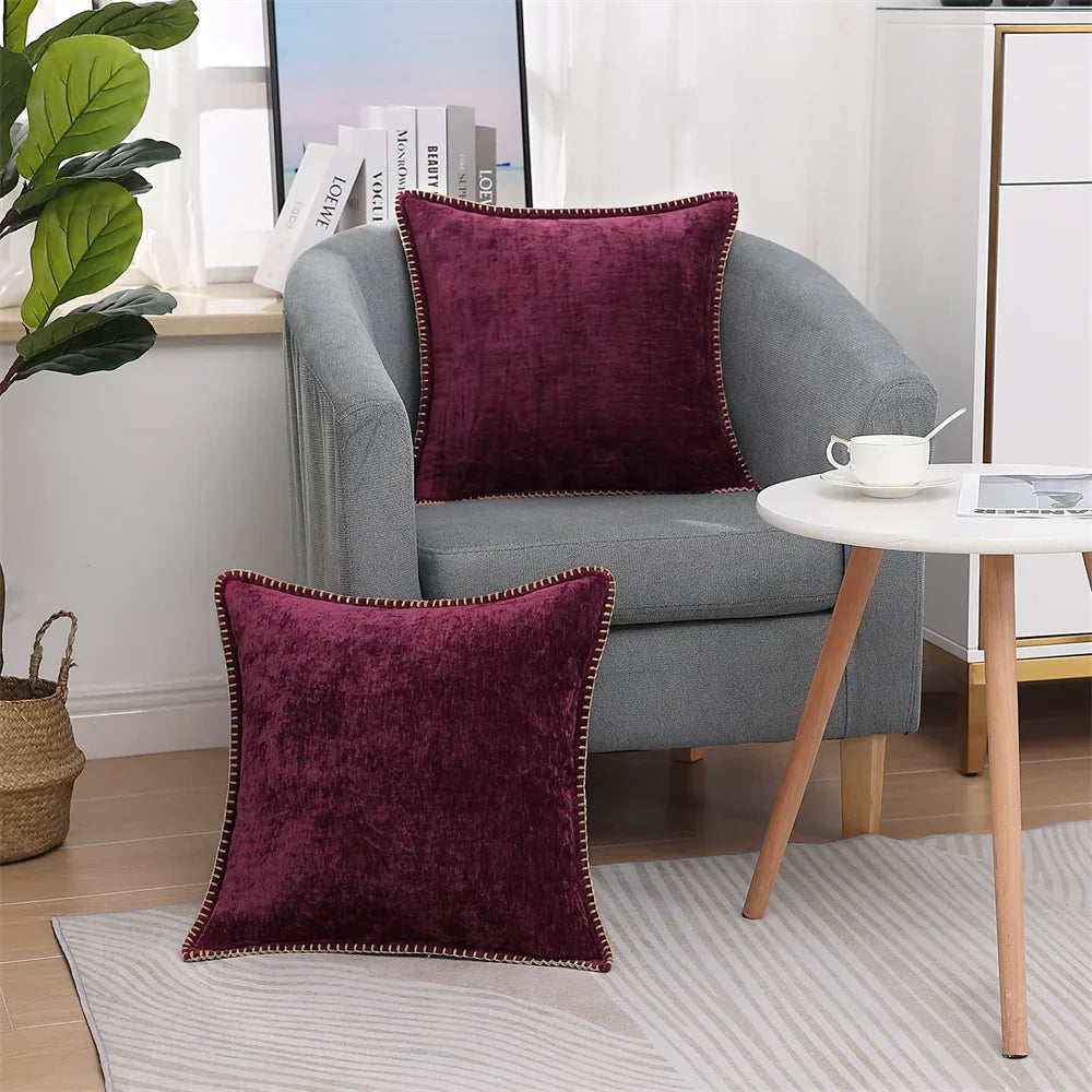 Luxury Chenille Throw Pillow Cover