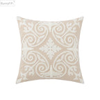 🌼 Cozy Embroidered Throw Pillow Cover – Nordic-Inspired Boho Home Decor Accent