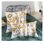 🌼 Cozy Embroidered Throw Pillow Cover – Nordic-Inspired Boho Home Decor Accent