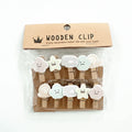 Whimsical Wooden Photo Clips (Set of 10)