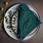 Rustic Cotton Gauze Reusable Napkin – Boho Kitchen & Table Decor