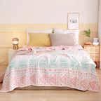 Lightweight Cotton Boho Throw Blanket