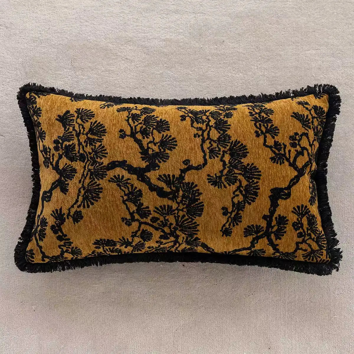 Tiger Embroidered Throw Pillow Cover – Luxury Boho Cushion Case for Sofa, Bed & Home Decor