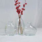 Gradient Glass Flower Vase – Modern Iridescent Home Accent