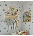 Boho Polka Dot Wall Stickers – Colorful Removable Nursery Decals