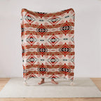 Knit Stripe Tassel Throw Blanket